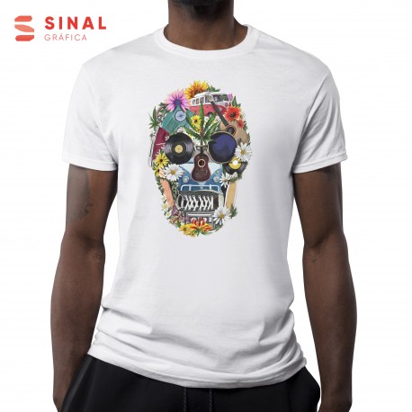 T-shirt "Caveira Floral"
