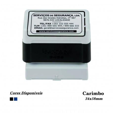 Carimbo Autotintado Retangular