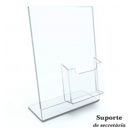 A4 "L" com cartão de visita Display