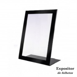 "L" Display with black frame