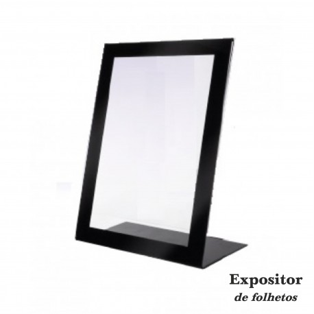 "L" Display with black frame