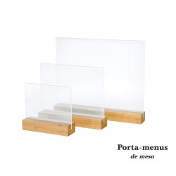 Rectangular Wood Menu Card