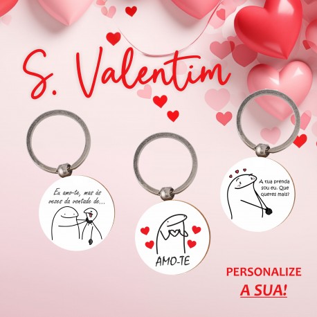 Porta-chaves Dia dos Namorados