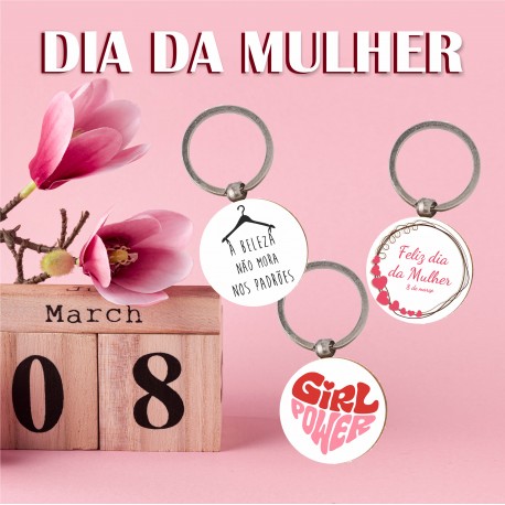 Porta-chaves Dia da Mulher