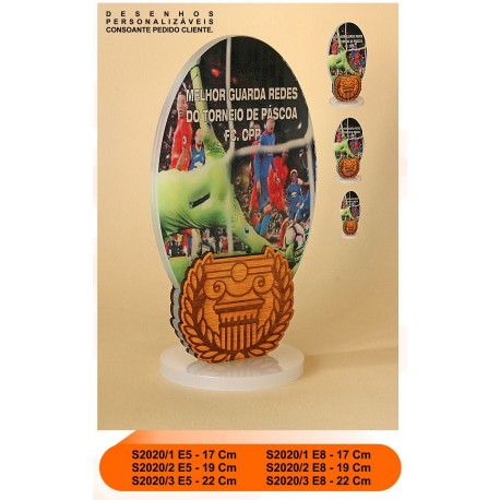 Troféu oval perso.